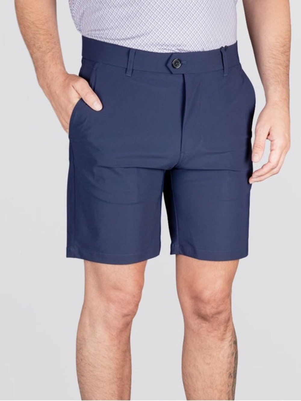 Greyson Montauk Golf Shorts Mens 38 Navy Blue Performance Stretch